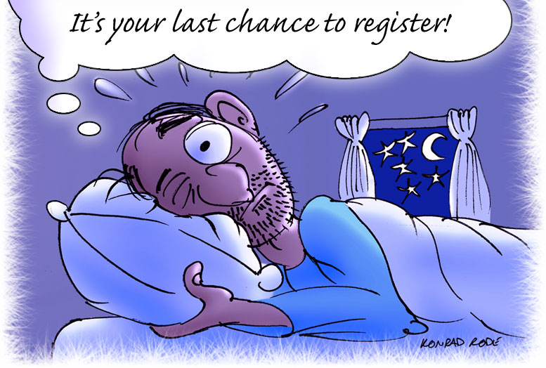 It's your last chance to register! &ndash; please allow images to load